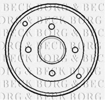 BORG & BECK bbr7134 -  Тормозной барабан